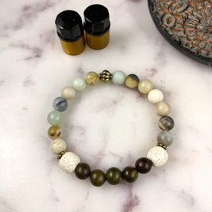 Amazonite Essential Oil Diffuser Bracelet